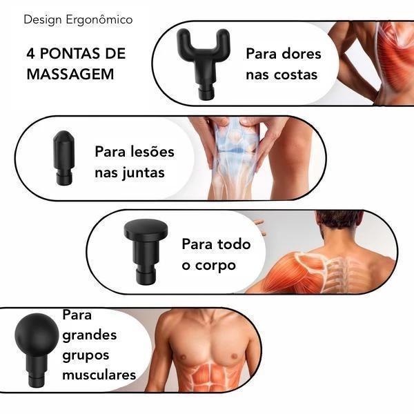 Massageador Muscular Profissional - Pistola Phoenix Body Shaping